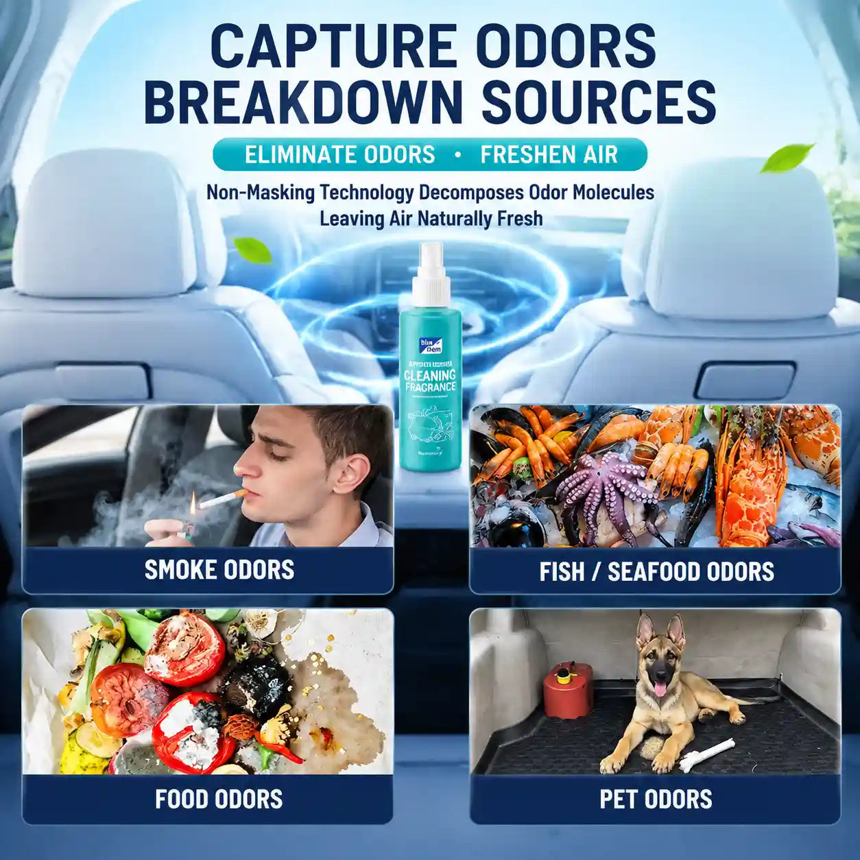 Deep Clean & Instant Renovation Car Interior Cleaner Spray