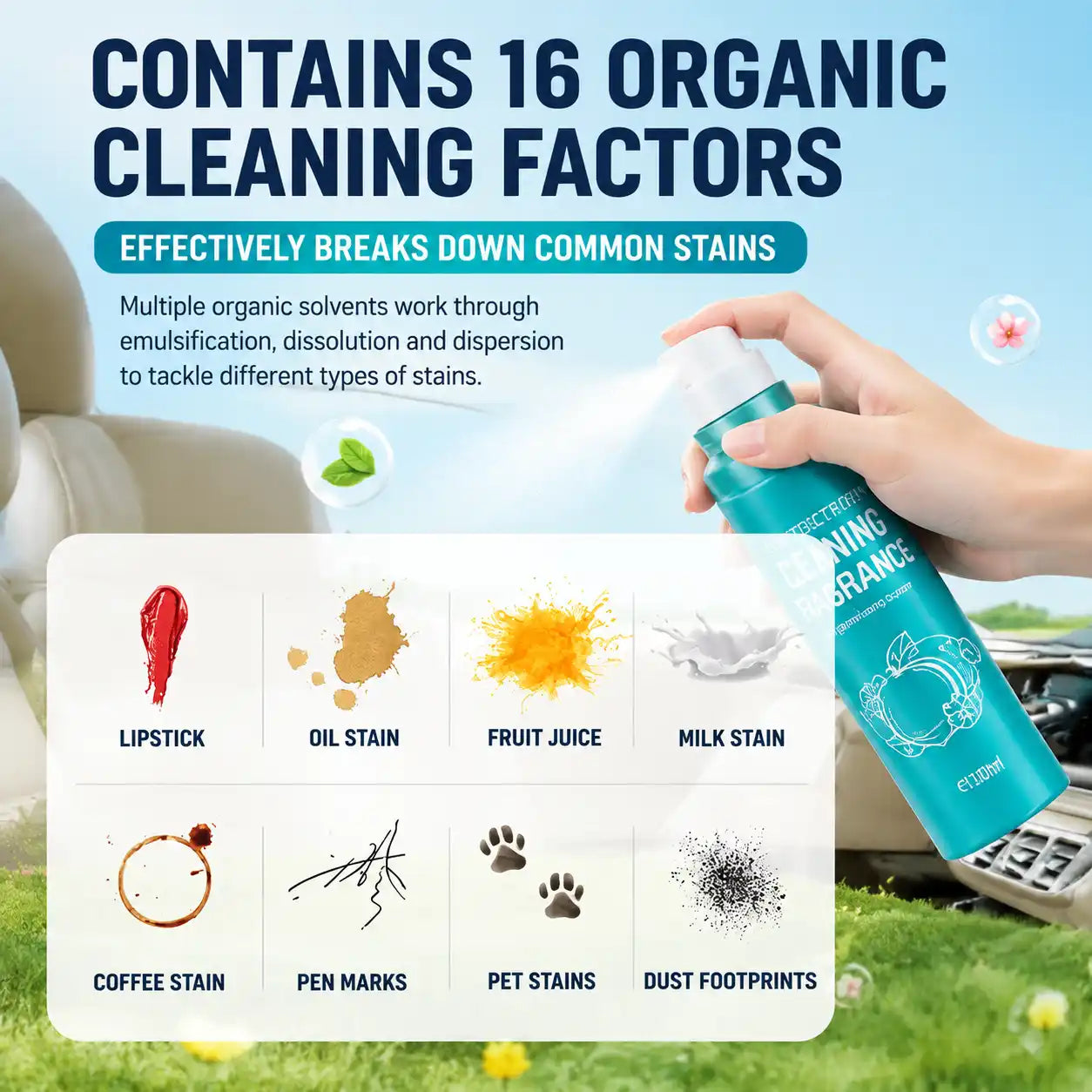 Deep Clean & Instant Renovation Car Interior Cleaner Spray