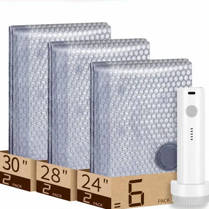 Ultimate Vacuum Storage Bags with Electric Pump Set