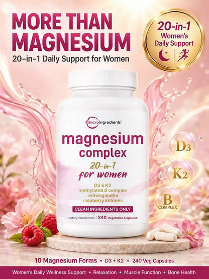 Micro Ingredients Magnesium Complex 20-in-1 for Women
