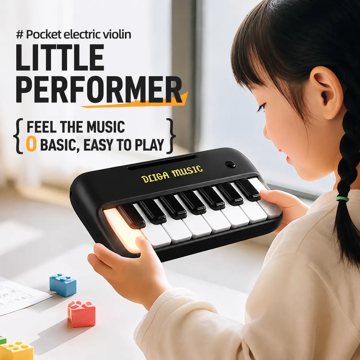 Pocket Piano Pro - Portable Glowing Keyboard for Beginners