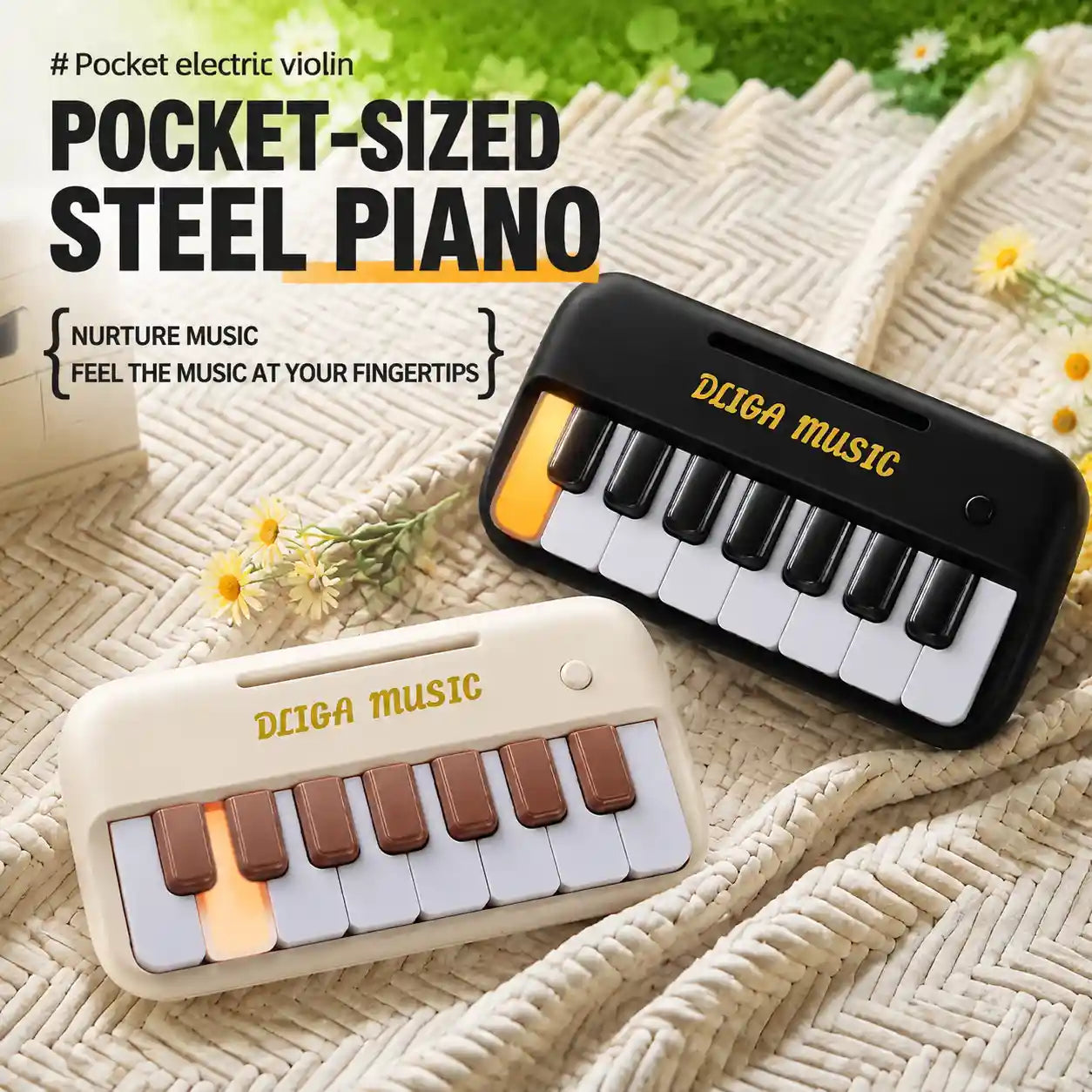 Pocket Piano Pro - Portable Glowing Keyboard for Beginners