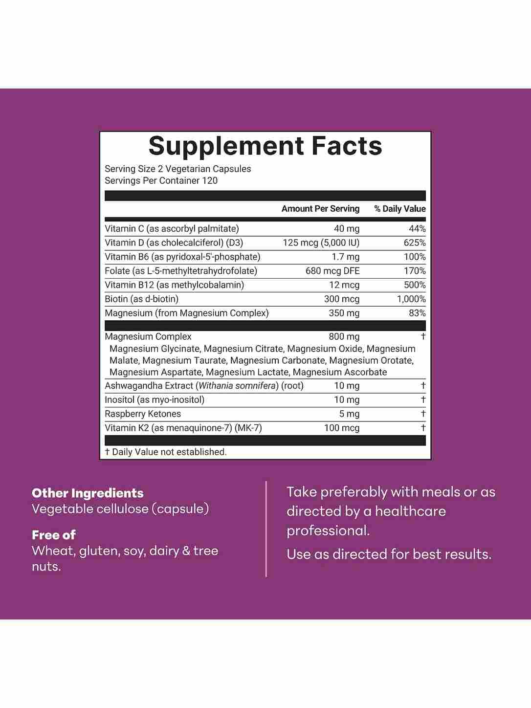 Micro Ingredients Magnesium Complex 20-in-1 for Women