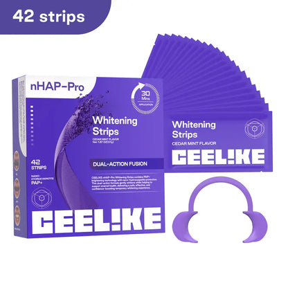 Purple Teeth Whitening Strips – PAP+ & nHAP Dual-Action Tech For Zero-Sensitivity Brighter Smiles