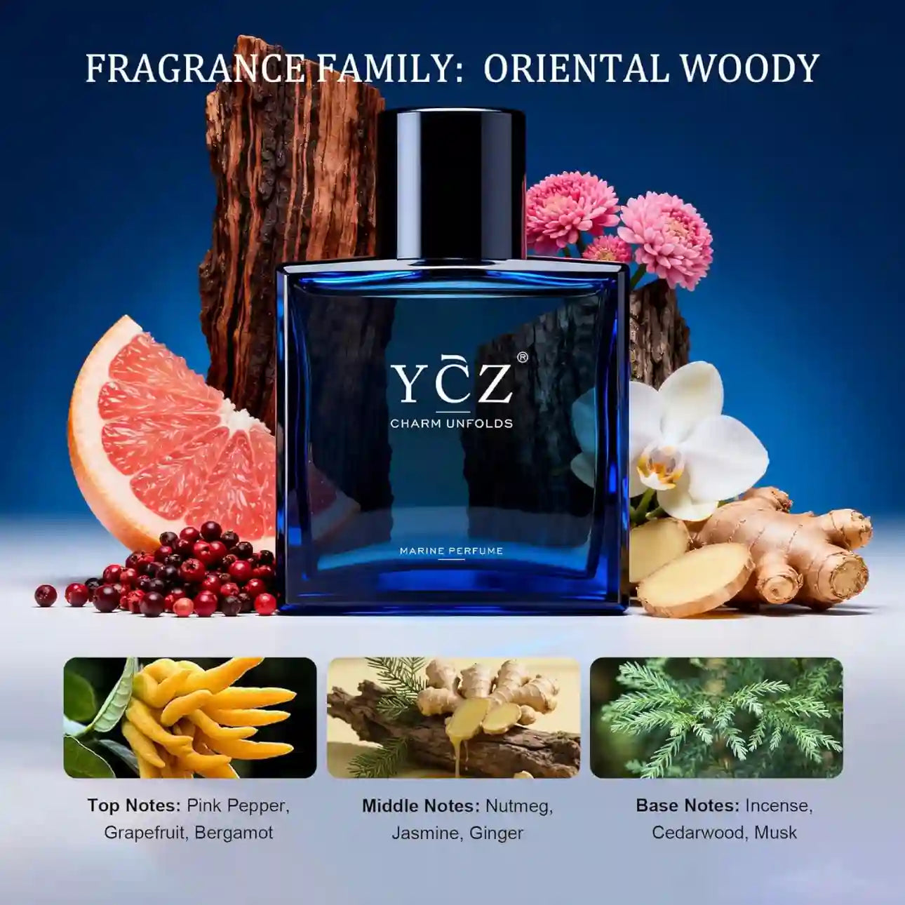 Midnight Marine Eau de Parfum – Premium Marine Woody Fusion For All-Day Freshness And Magnetic