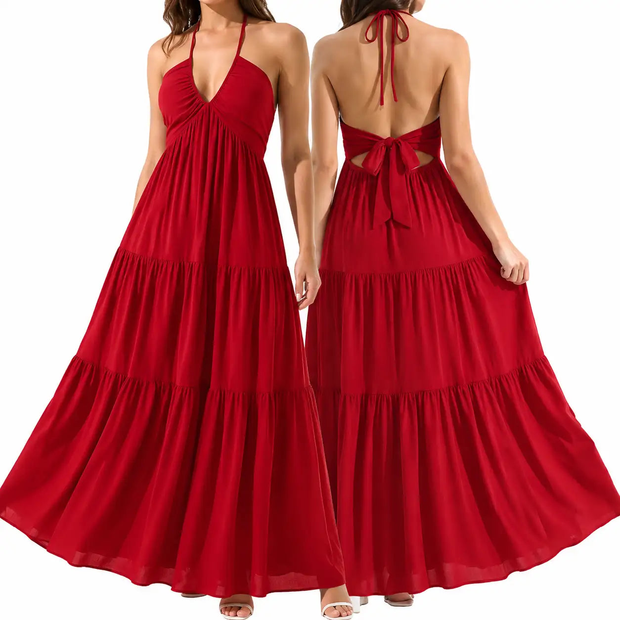 Summer Sun Dresses for Women – Backless Halter Tie Design For Perfect Beach Vacation