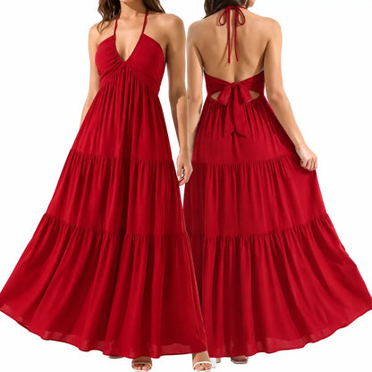 Summer Sun Dresses for Women – Backless Halter Tie Design For Perfect Beach Vacation