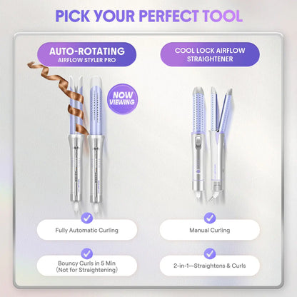 Effortless Automatic Airflow Styler for Long-Lasting Curls & Straight Hair