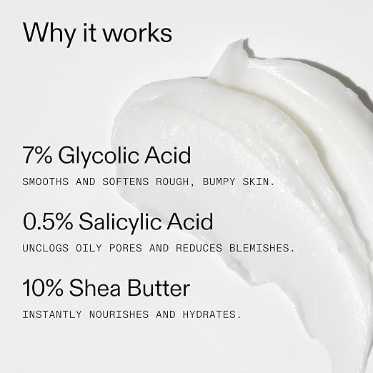 Glycolic Acid Exfoliating Body Stick – Easy-Glide AHA Formula For Smooth, Bump-Free Skin