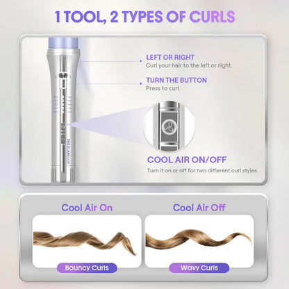 Effortless Automatic Airflow Styler for Long-Lasting Curls & Straight Hair
