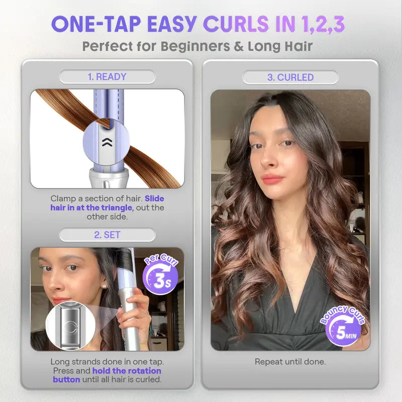 Effortless Automatic Airflow Styler for Long-Lasting Curls & Straight Hair