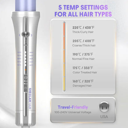 Effortless Automatic Airflow Styler for Long-Lasting Curls & Straight Hair